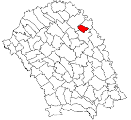 Lage im Landkreis Botoșani