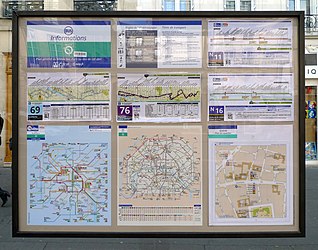 Affichage abribus, bus RATP, Octobre 2010.jpg