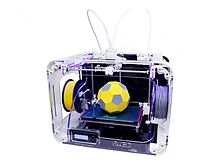 Airwolf 3D model HD2X 3d printer. The AW3D HD2x featured a high temperature dual print-head, with a print volume of 11" x 8" x 12" (1056 in ) and a layer-to-layer resolution of 0.06 mm (0.002 in) Airwolf 3d HD2X.jpg