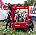 Bilder vom Zelt Musik Festival 2023 in Freiburg im Breisgau:Akaishi Daiko Freiburg e. V. ein Taiko () Gruppe bei ihrem Auftritt am 15.07.2023