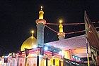 The Al-‘Abbās Mosque is visited by millions of Shī‘ah pilgrims every year, in Karbala, Iraq.