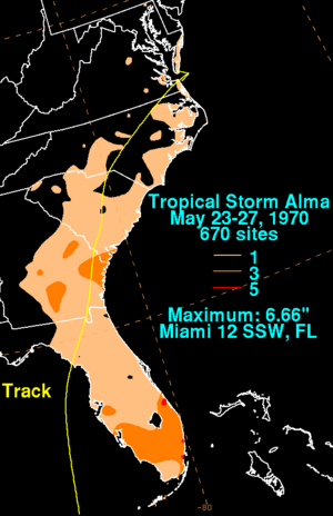 1970 Hurricane Alma