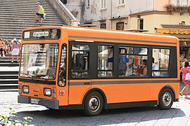 Technobus Gulliver minibuss i Amalfi, Italia