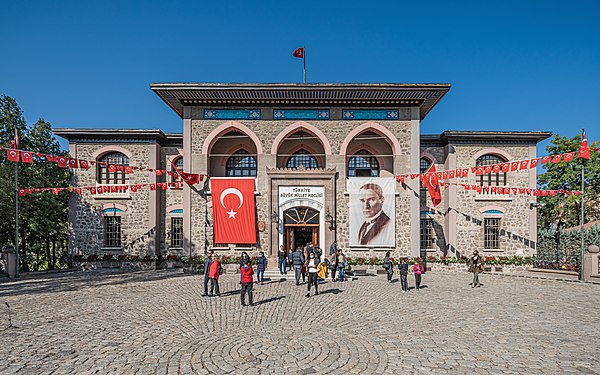 Second Turkish parliament building (Republic Museum today), Ankara. An example of the First National Architecture Movement.