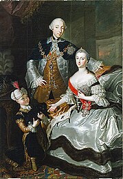 Peter III., Katharina II. und ihr Sohn Paul