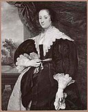 Anoniem Zuidelijke Nederlanden - Portrait of a woman, standing before a landscape, 1625-1635.jpg