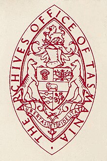 Archives Office of Tasmania and Coat of Arms of Tasmania logo.jpg