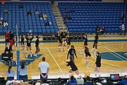 Arkansas State warming up