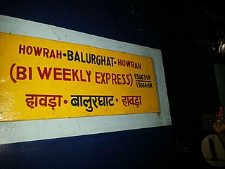 <span class="mw-page-title-main">Howrah–Balurghat Bi-Weekly Express</span>