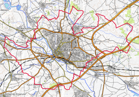 Mappa topografica.