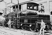 Tunnel-Lokomotive der B&O 1895