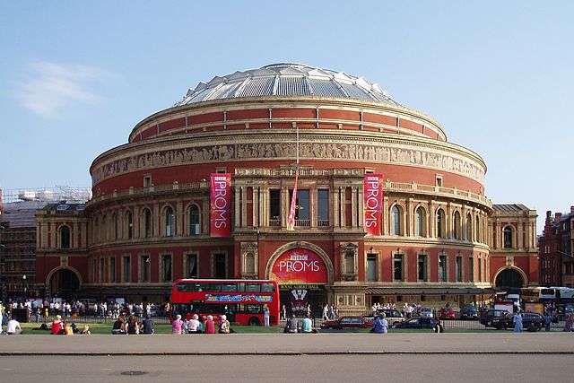 Royal Albert Hall, located on Kensington Gore
