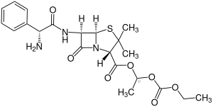 Bacampicillin Structural Formula V2.svg