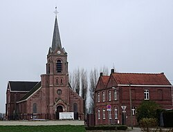 Baisieux. Église Catholique Saint-Jean-Baptiste