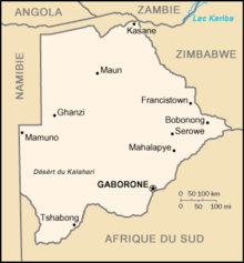 botswana carte afrique