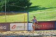 Deutsch: Beachhandball Europameisterschaften 2019 (Beach handball Euro); Tag 4: 5. Juli 2019 – Frauen, Viertelfinale, Niederlande-Griechenland 2:1 (25:12, 18:24, 7:6) English: Beach handball Euro; Day 4: 5 July 2019 – Quarter Final Women – Netherlands-Greece 2:1 (25:12, 18:24, 7:6)