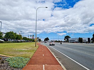 Beeliar Drive Road in Perth, Western Australia