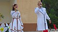 Belarusian folk collective in national costumes