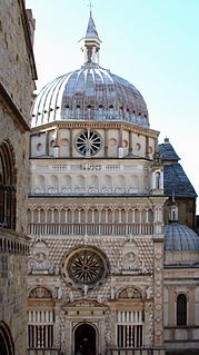 Cappella Colleoni chapel and mausoleum in Bergamo, Italy