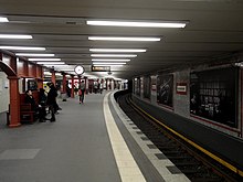 Bahnsteig der Linie U2