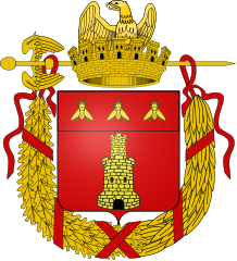Arms in effect under the First French Empire.
