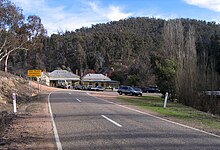 The historic Blue Duck Inn on the Omeo Highway at Anglers Rest