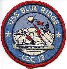 Ship's Jacket Badge. From the ship's store, 1971. Blue Ridge Jacket Patch.jpg