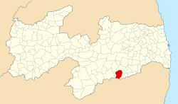 Localização de Alcantil na Paraíba