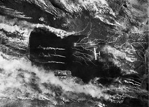 British Avro Lancaster bomber over Kaafjord during Operation Paravane.jpg