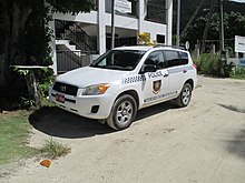Police vehicle British Virgin Islands -- Jost van Dyke -- police automobile.JPG