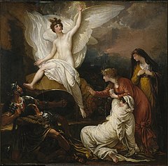 Brooklynski muzej - Žene kod groba (Anđeo na Kristovom grobu) - Benjamin West - total.jpg