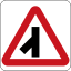 Brunei road sign - Traffic Merges From Left.svg