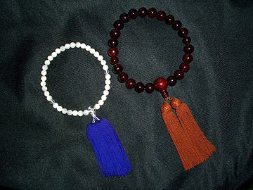 Japanese Zen Buddhist prayer beads (Juzu)
