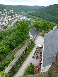 Vista desde lo alto de la torre del castillo