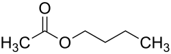 Structure of n-butyl acetate