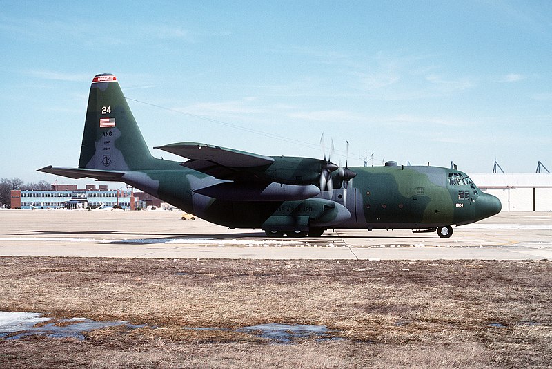 File:C-130E Hercules of 154th AS Arkansas ANG at Andrews AFB 1993.jpeg