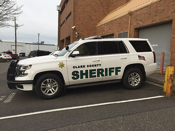 A patrol car of the Clark County Sheriff's Department.