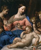 Bambino Gesù dormiente e angeli musicanti (Museo del Louvre, Parigi)
