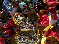Detail of Diablada's costume