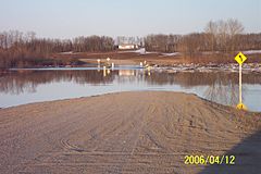 Carrot River spring flooding
