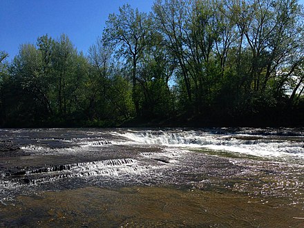 Cazenovia Park Falls revealed itself again in 1965 after over half a century of submersion under Cazenovia Park Lake