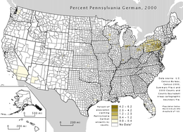 Census Bureau 2000, Pennsylvania Dutch in the United States.png