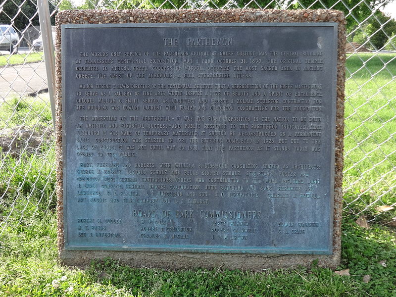 File:Centennial Park, Parthenon plaque 1.JPG