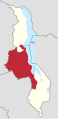 English: Location of Central Region in Malawi