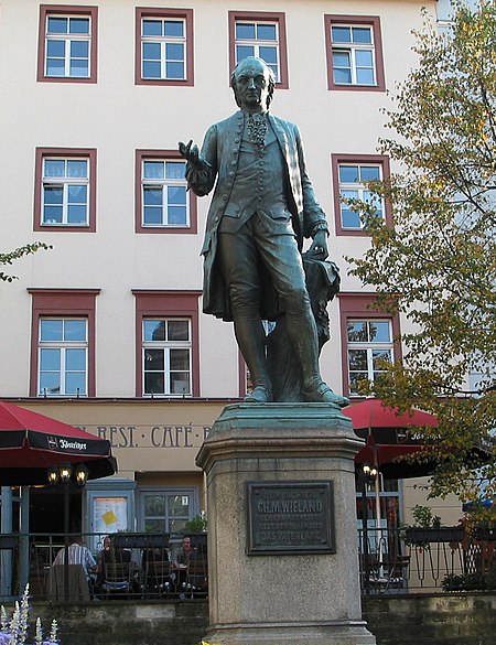 Ch. M. Wieland Denkmal am Wieland Platz