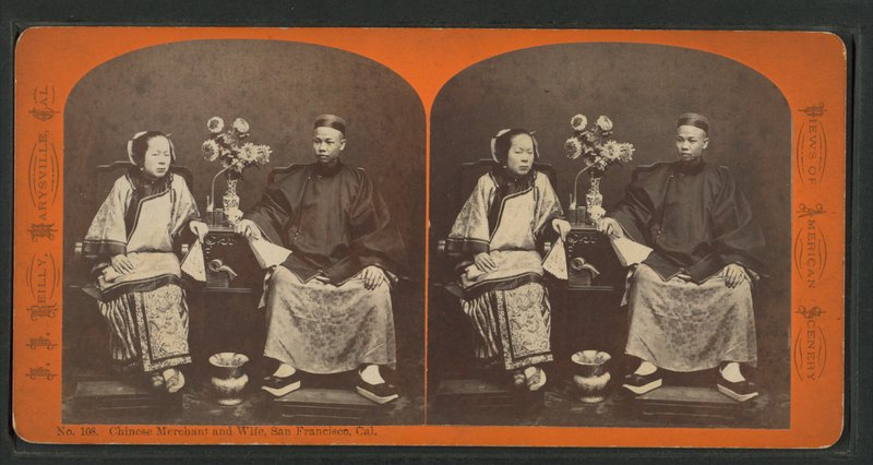 File:Chinese merchant and wife, San Francisco, from Robert N. Dennis collection of stereoscopic views 2.png