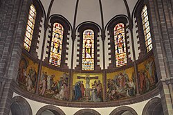 Mosaïques et vitraux du chœur