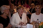 Ivanka med Angela Merkel och Christine Lagarde på W20 Conference i Berlin 2017.