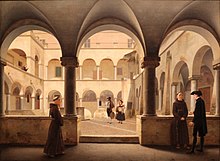 Bestand:Christoffer_Wilhelm_Eckersberg_-_Il_chiostro_grande_di_Santa_Maria_in_Ara_Coeli-IMG_6959.JPG