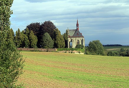 Saint John of Nepomuk chapel in Chvalkovice, Náchod district, Czech Republic